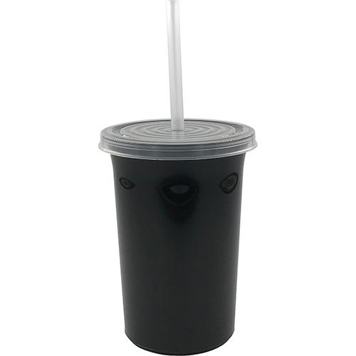 Vaso Plastico Tapa Push Y Popote Mama 800 Ml